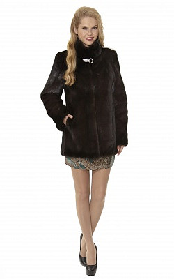 полушубок куртка со стойкой из норки - 01115 от интернет-магазина «Dynasty» 